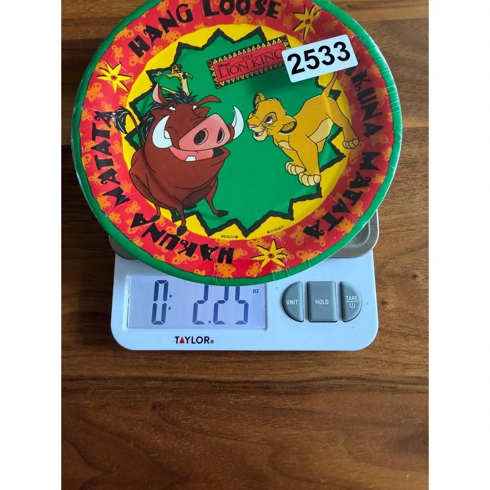 VTG Disney Lion King Paper Plates 7in Simba Timon Pumbaa New Sealed 8 Count